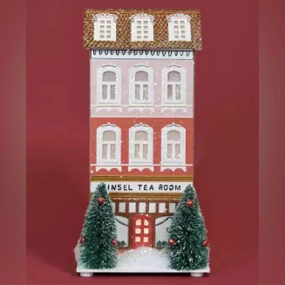 Anthropologie Christmas Village house light up decor george & viv 2022 tea room